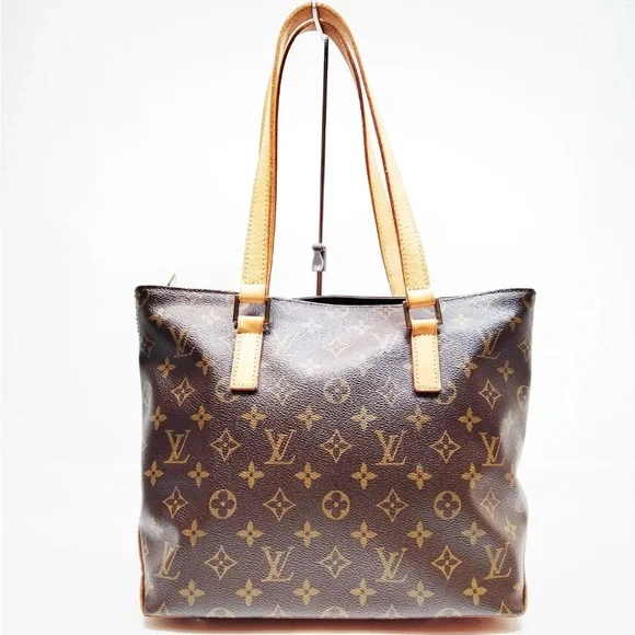 Louis Vuitton Cabas Piano Classic Monogram Tote in Brown and Tan - Picture 1 of 9